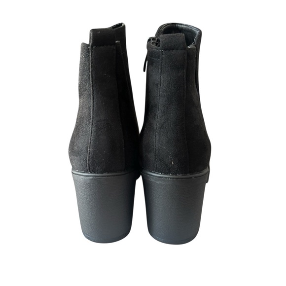 Dream Pairs Black Suede Ankle Boots Size 9.5 - Picture 4 of 8